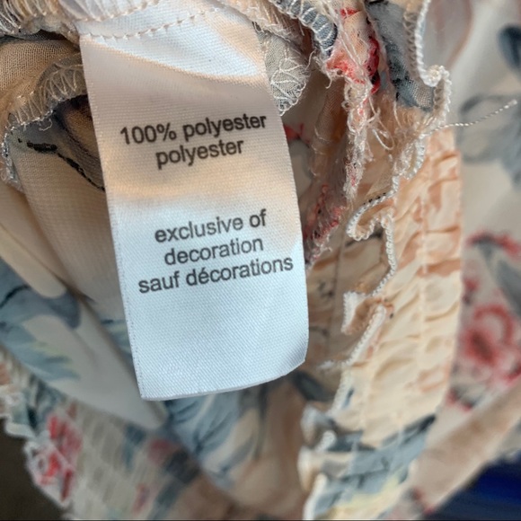 Studio Y Sheer Floral Jeweled Neckline Top XL - Picture 4 of 4